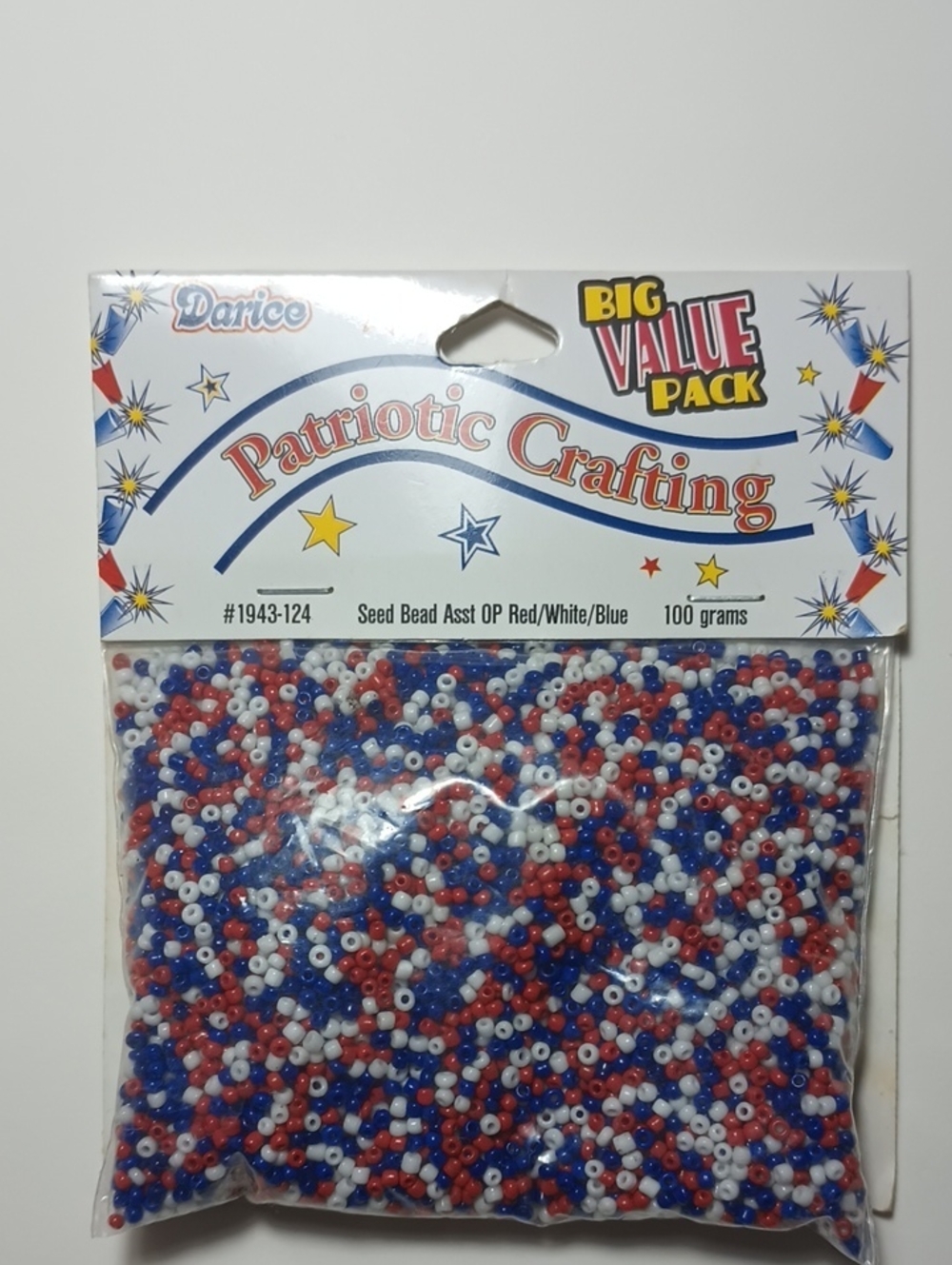 5/$20 Seed Bead Patriotic Crafting Darice 652695373091